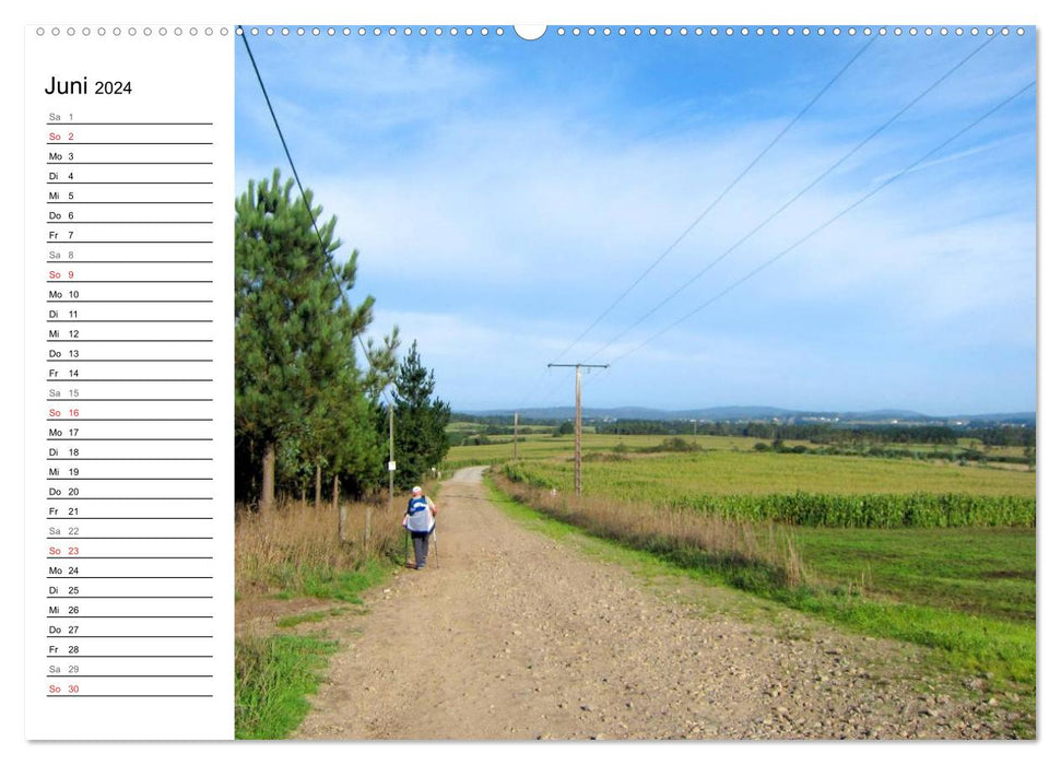 Way of St. James - Camino Finisterre (CALVENDO Premium Wall Calendar 2024) 