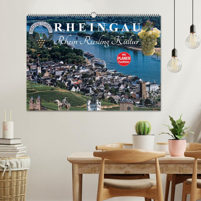 Rheingau - Culture du Riesling du Rhin (Calvendo Wall Calendar 2024) 