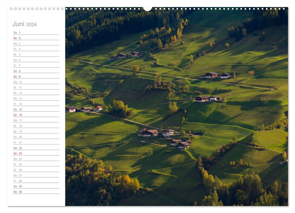 Wonderful places in South Tyrol (CALVENDO Premium Wall Calendar 2024) 