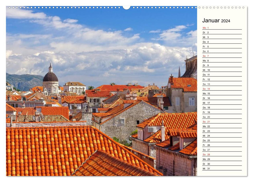 Dubrovnik - Perle der Adria (CALVENDO Premium Wandkalender 2024)