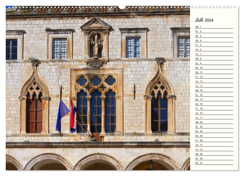 Dubrovnik - Perle der Adria (CALVENDO Premium Wandkalender 2024)