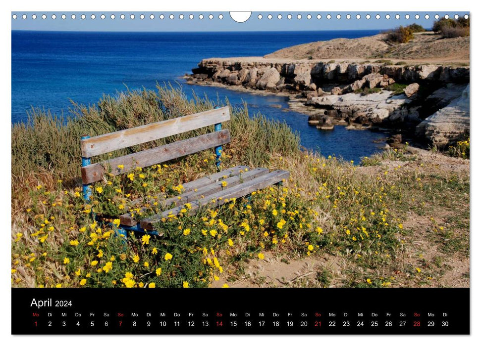 Lieux de paix et d'émerveillement - bancs dans des lieux fascinants (Calendrier mural CALVENDO 2024) 