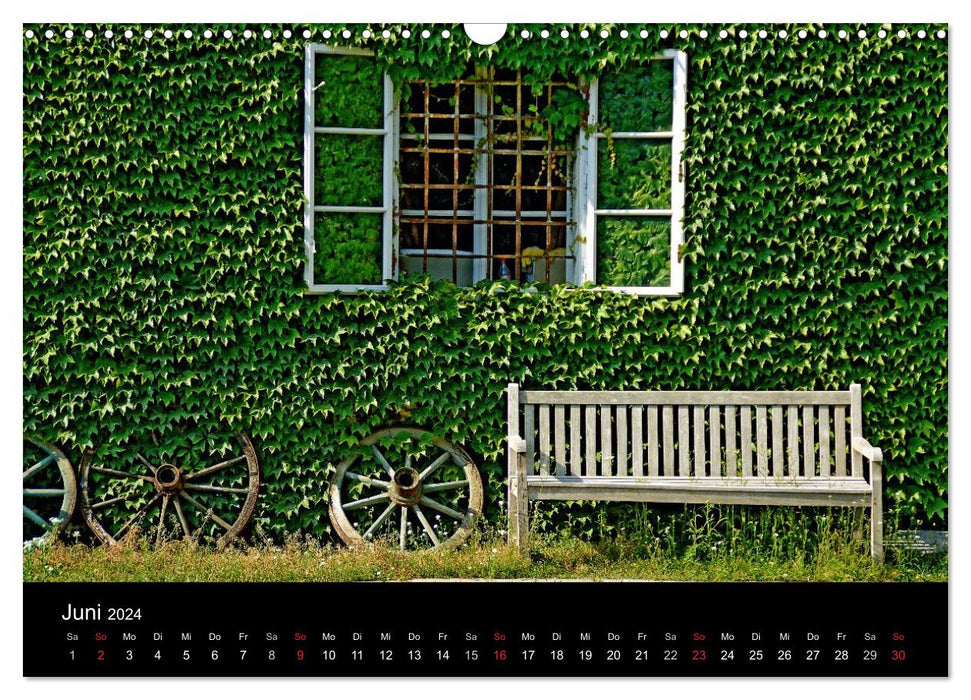 Places of peace and wonder - benches in fascinating places (CALVENDO wall calendar 2024) 