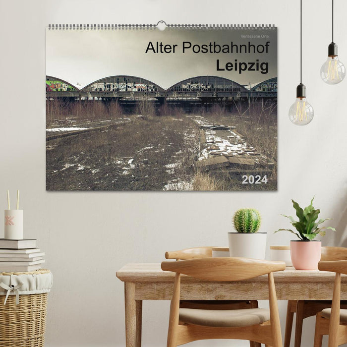 Abandoned places. Old Post Station Leipzig (CALVENDO wall calendar 2024) 