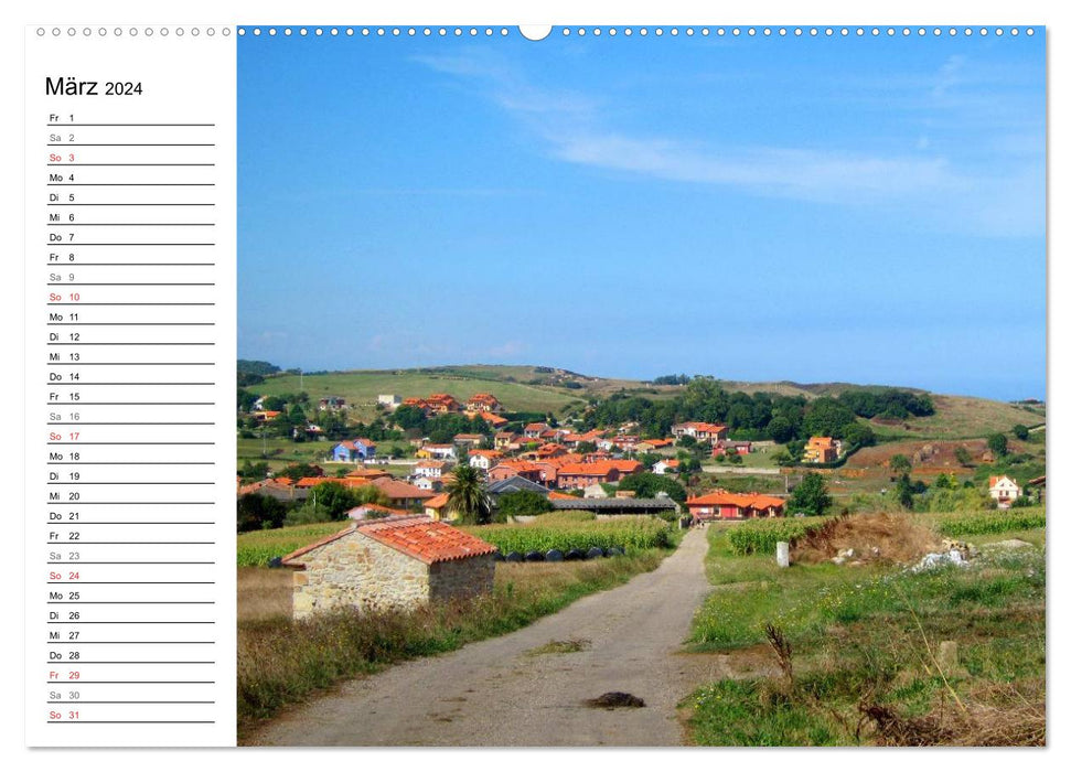 Camino del norte - sentier côtier (calendrier mural CALVENDO 2024) 