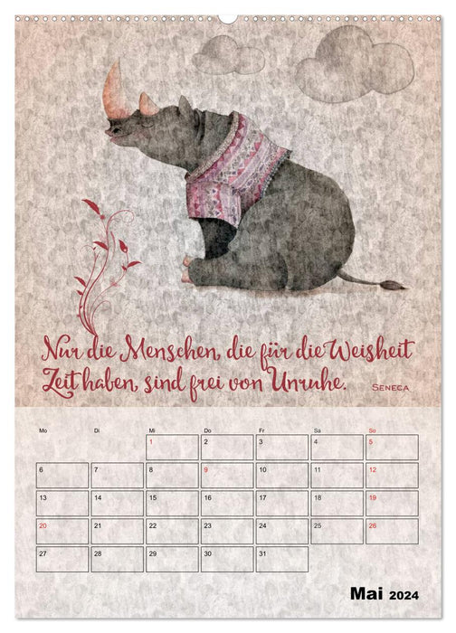 Lebensweisheiten zum Reflektieren (CALVENDO Wandkalender 2024)