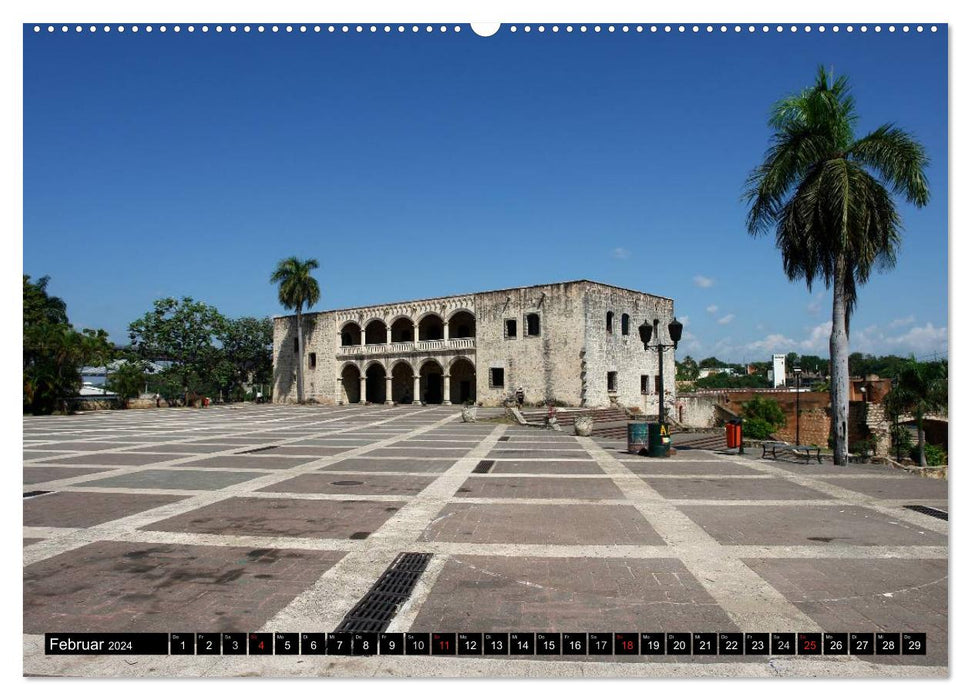 Dominikanische Republik auf den Spuren von Cristoph Kolumbus (CALVENDO Premium Wandkalender 2024)