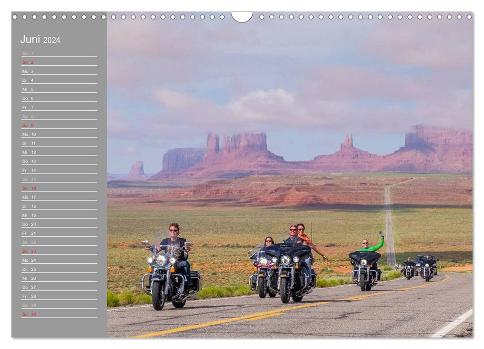 Biker Paradies - Die Canyons der USA (CALVENDO Wandkalender 2024)