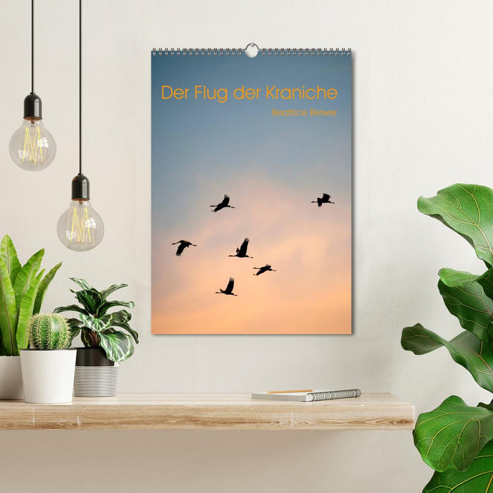 The flight of the cranes (CALVENDO wall calendar 2024) 