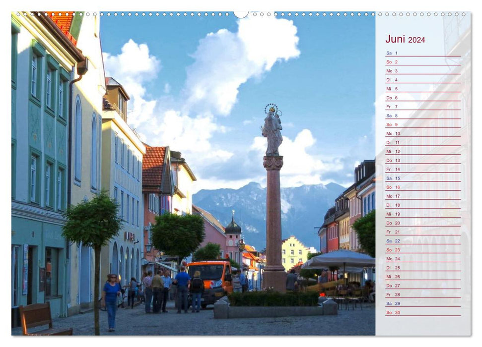 Murnau und das Blaue Land - Aquarelle und Fotografien (CALVENDO Premium Wandkalender 2024)
