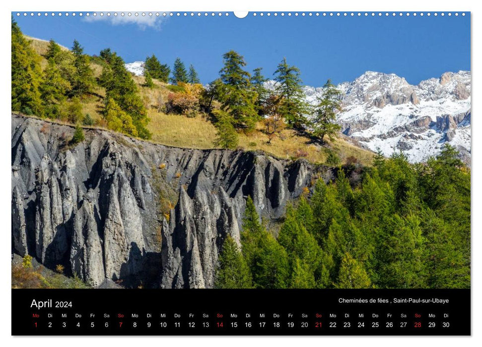 Ralentissez... voyagez à travers de magnifiques paysages "Les Grandes Alpes" (Calendrier mural CALVENDO 2024) 