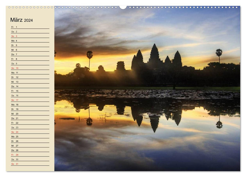 Kambodscha. Angkor Wat (CALVENDO Premium Wandkalender 2024)