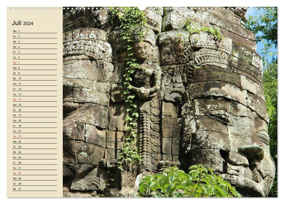 Cambodge. Angkor Wat (Calvendo Premium Calendrier mural 2024) 