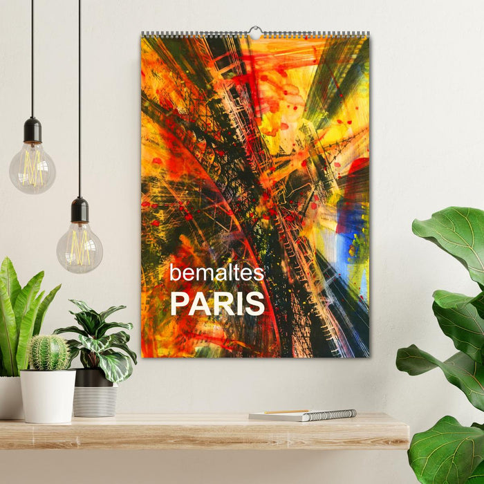 Paris peint (calendrier mural CALVENDO 2024) 