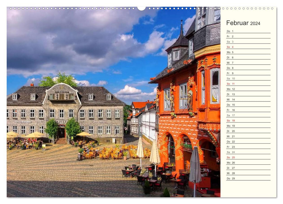 Goslar – Ville hanséatique et impériale dans les montagnes du Harz (Calendrier mural CALVENDO Premium 2024) 
