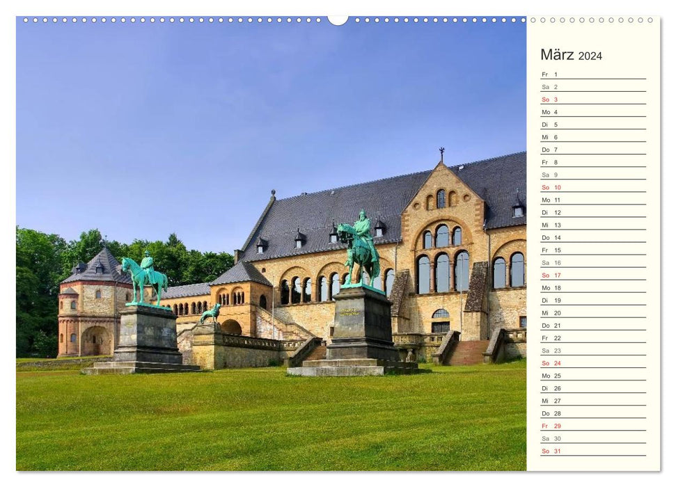 Goslar – Ville hanséatique et impériale dans les montagnes du Harz (Calendrier mural CALVENDO Premium 2024) 
