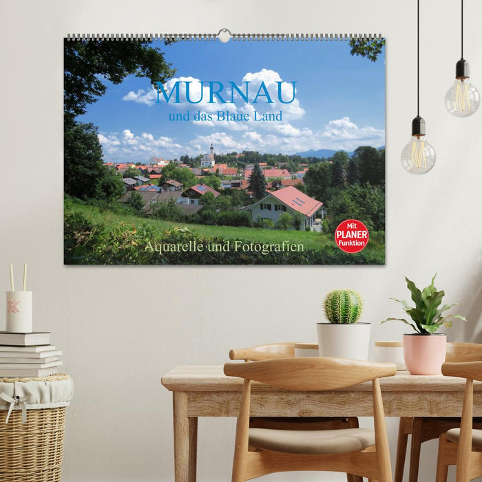 Murnau et le Pays Bleu - aquarelles et photographies (calendrier mural CALVENDO 2024) 