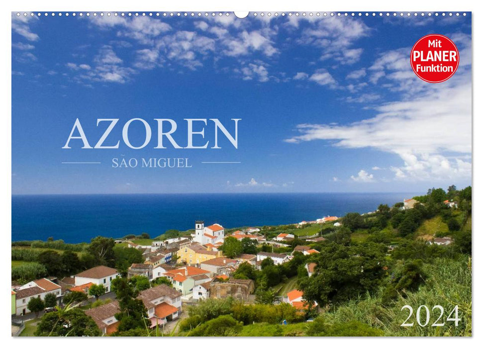 Açores - São Miguel (Calendrier mural CALVENDO 2024) 