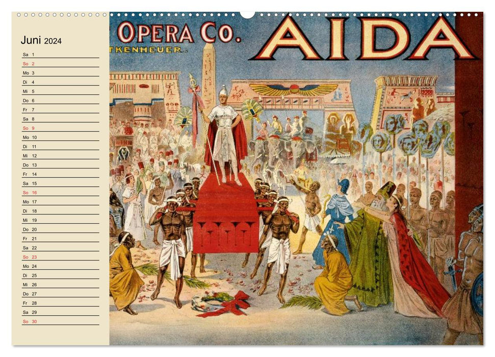 Affiches vintage du théâtre, du cinéma et de la publicité (Calvendo Premium Wall Calendar 2024) 