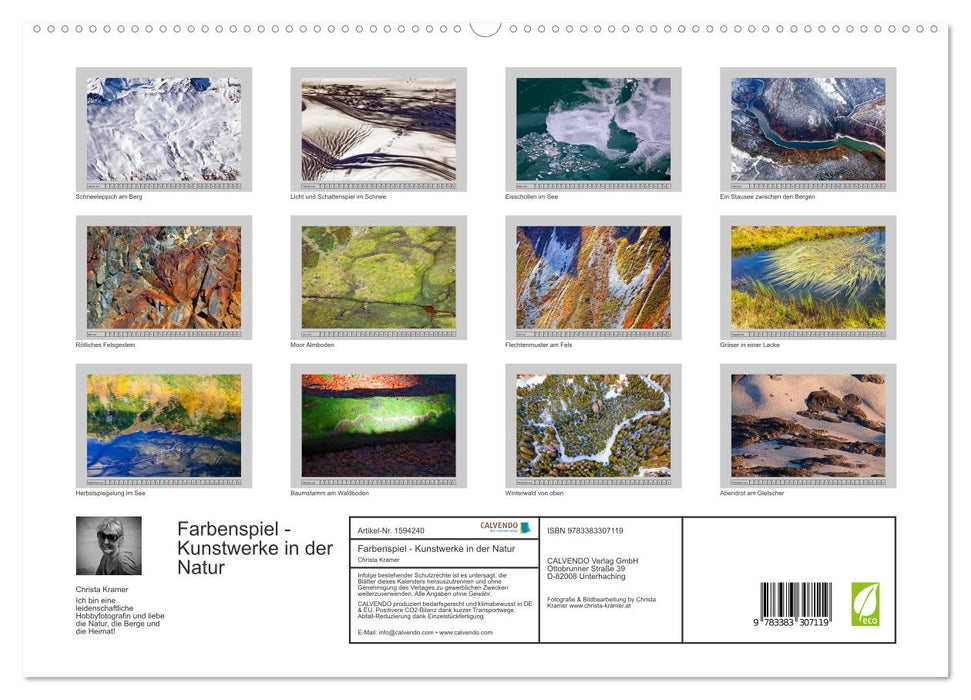 Farbenspiel - Kunstwerke in der Natur 2024 (CALVENDO Premium Wandkalender 2024)