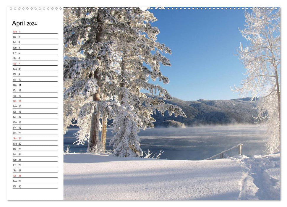 Wintermärchen. Landschaften im Schnee (CALVENDO Premium Wandkalender 2024)