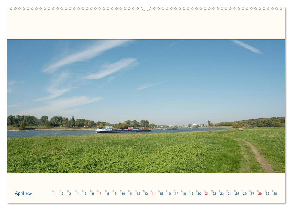 Am Rhein - Urdenbacher Kämpe (CALVENDO Premium Wandkalender 2024)