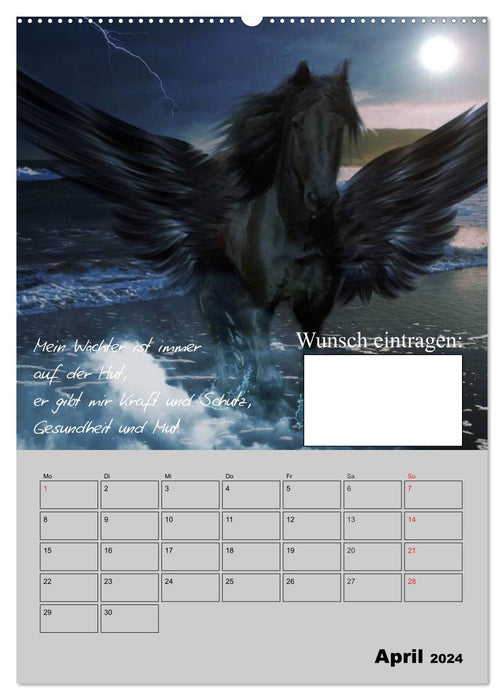 Wunsch- und Zauberkalender (CALVENDO Premium Wandkalender 2024)