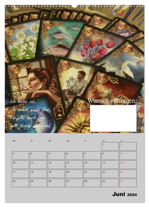 Calendrier des souhaits et de la magie (Calvendo Premium Wall Calendar 2024) 