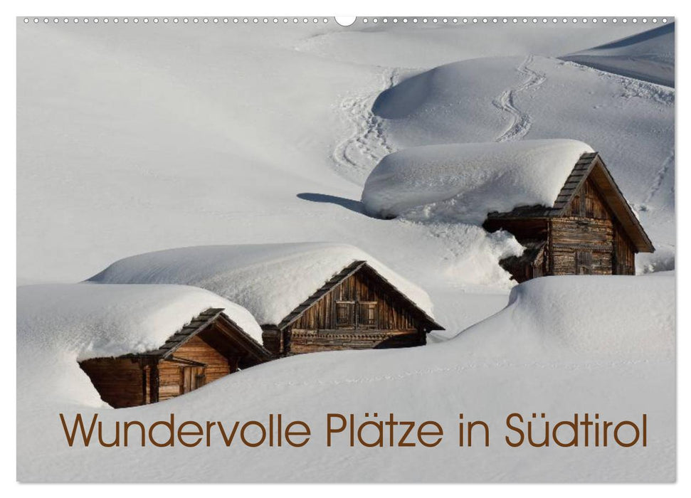 Wundervolle Plätze in Südtirol (CALVENDO Wandkalender 2024)