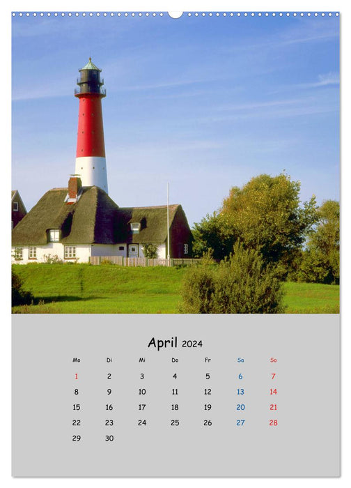 Leuchttürme, Wegweiser der Seefahrer (CALVENDO Premium Wandkalender 2024)