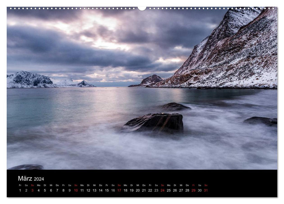 Norwegen, Landschaften in Schnee und Eis (CALVENDO Premium Wandkalender 2024)