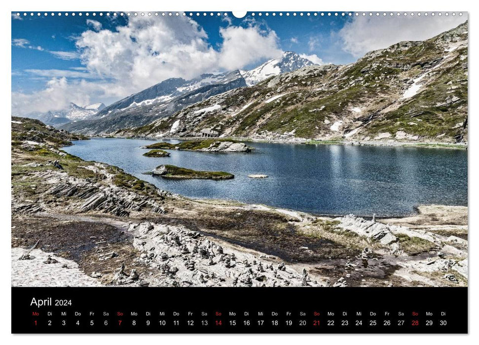 Die imposante schweizer Alpenwelt (CALVENDO Premium Wandkalender 2024)