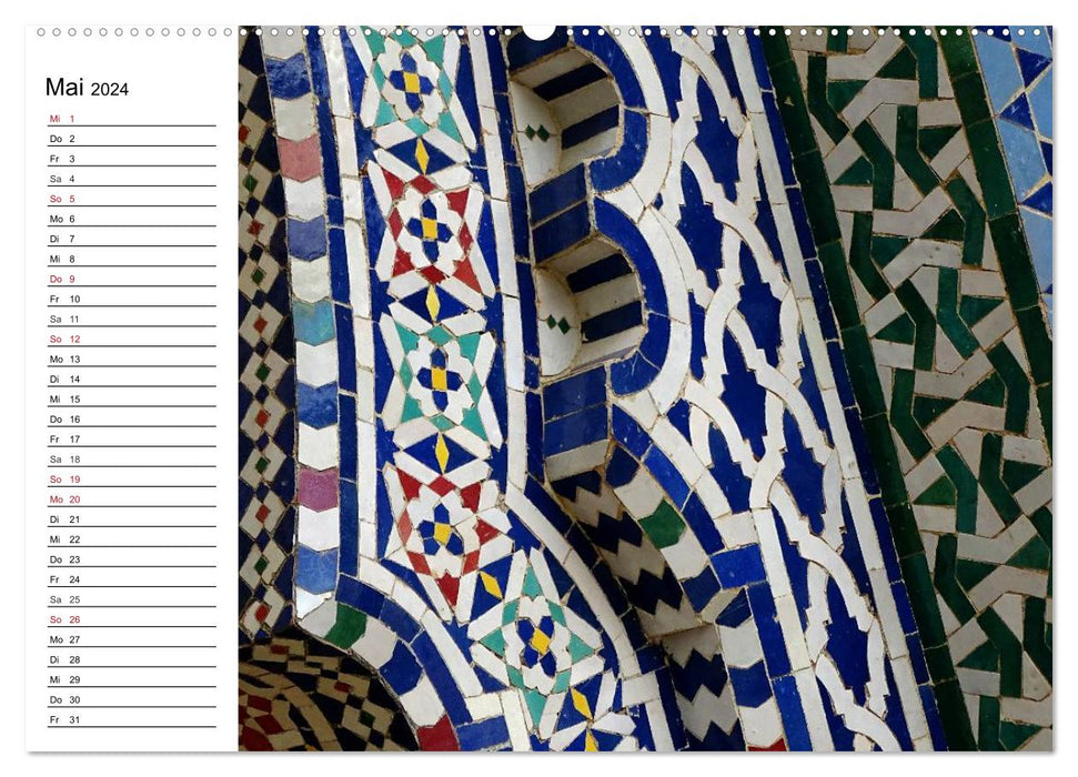 Marokko in Farbe (CALVENDO Wandkalender 2024)
