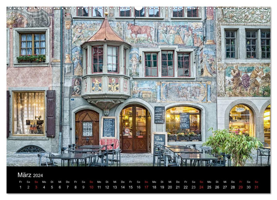 Von Schaffhausen zum Säntis (CALVENDO Premium Wandkalender 2024)
