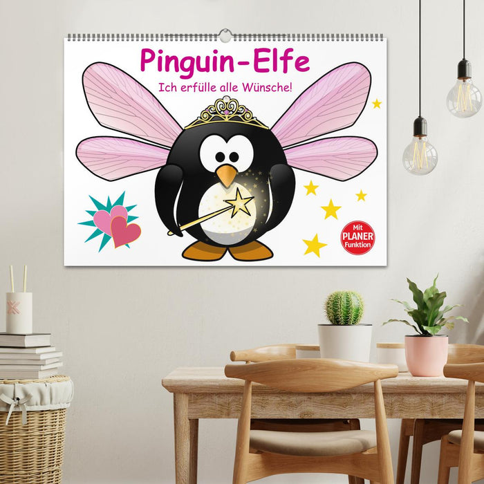 Elfe pingouin (Calendrier mural CALVENDO 2024) 