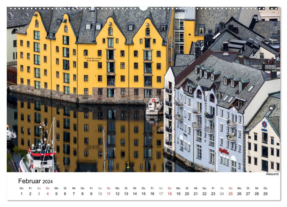 Ralentissez... voyagez à travers la Norvège (Calvendo Premium Wall Calendar 2024) 
