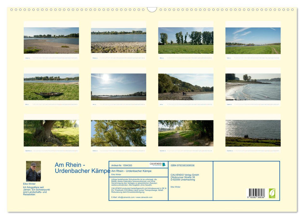 Am Rhein - Urdenbacher Kämpe (CALVENDO Wandkalender 2024)