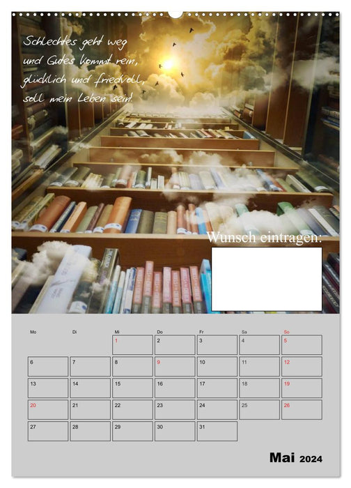 Wunsch- und Zauberkalender (CALVENDO Wandkalender 2024)