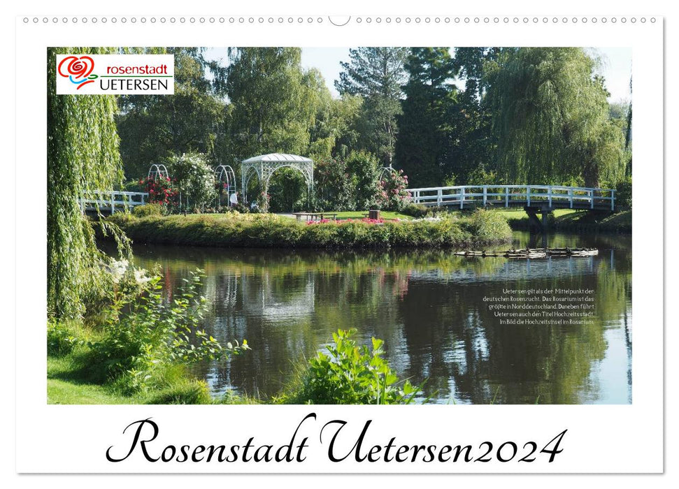 Rosenstadt Uetersen (CALVENDO Wandkalender 2024)