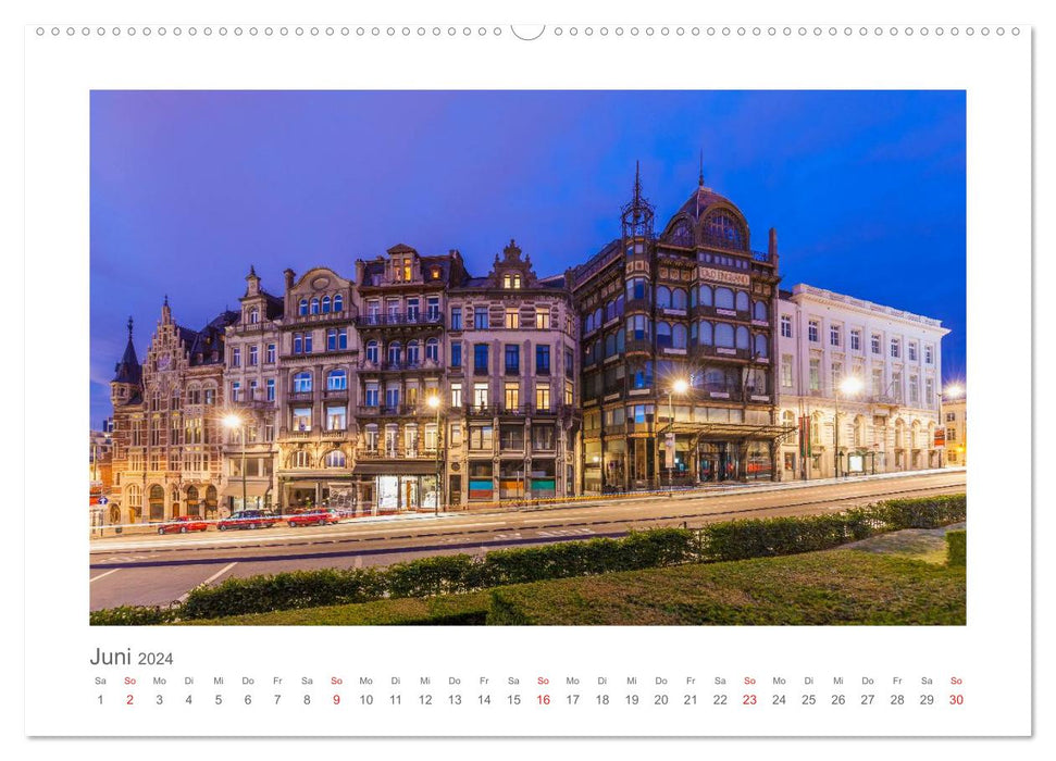 Brüssel und Flandern Impressionen (CALVENDO Premium Wandkalender 2024)