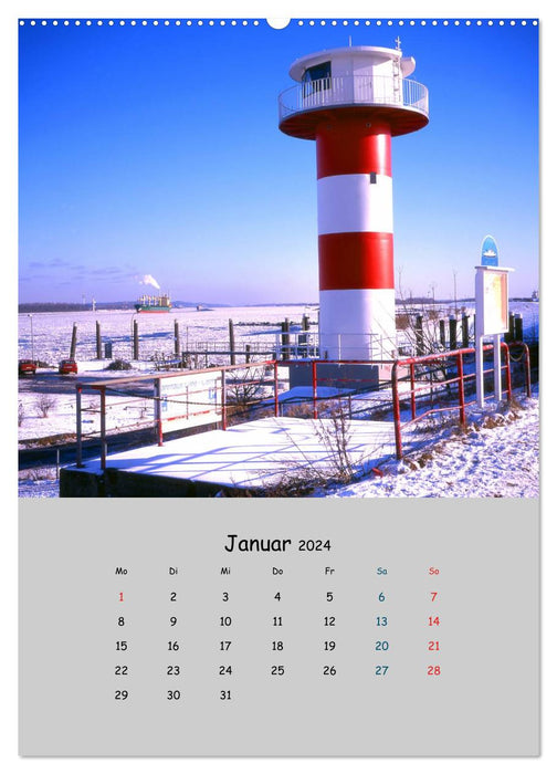 Leuchttürme, Wegweiser der Seefahrer (CALVENDO Wandkalender 2024)