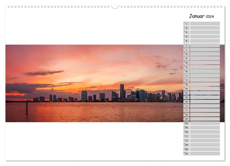 City - Panoramen (CALVENDO Premium Wandkalender 2024)