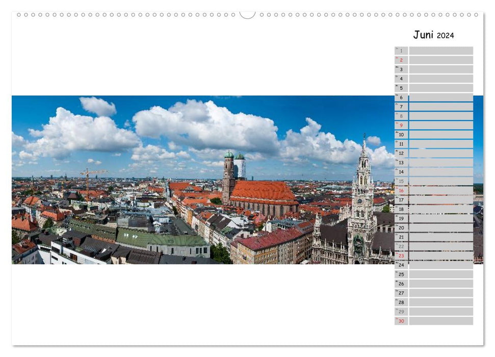 City - Panoramen (CALVENDO Premium Wandkalender 2024)