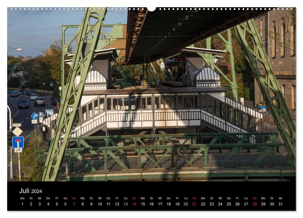 Die Wuppertaler Schwebebahn (CALVENDO Premium Wandkalender 2024)