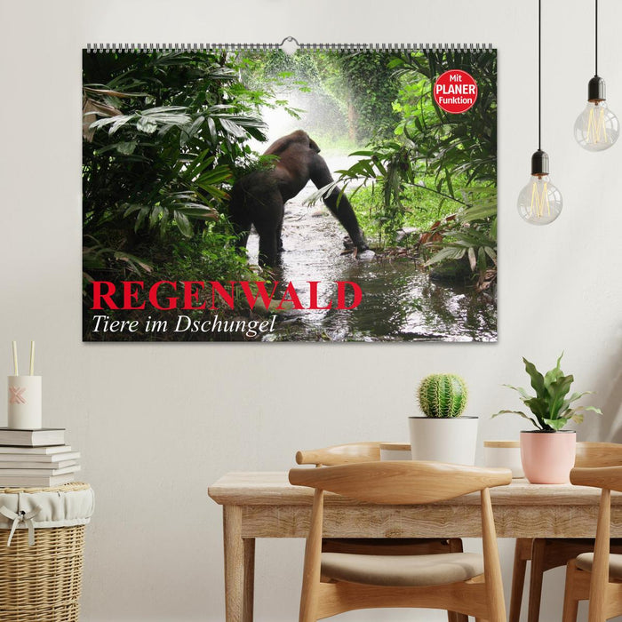 Forêt tropicale. Animaux dans la jungle (Calendrier mural CALVENDO 2024) 