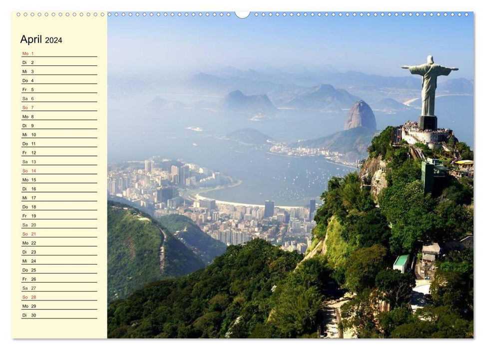 Brasilien. Faszinierend und groß wie ein Kontinent (CALVENDO Wandkalender 2024)