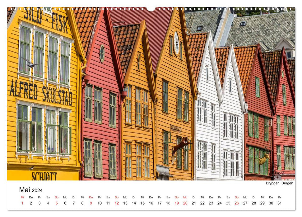 Entschleunigt ... reisen durch Norwegen (CALVENDO Wandkalender 2024)