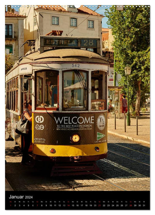 Lissabons Straßenbahnen (CALVENDO Wandkalender 2024)