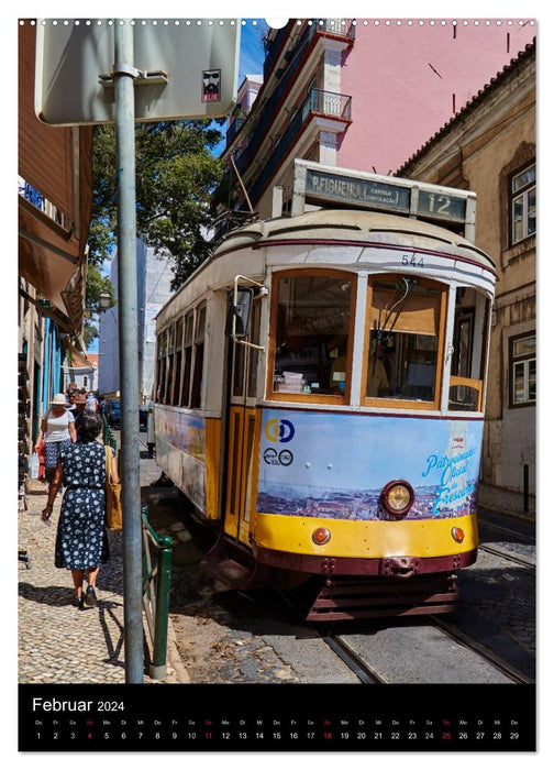 Lissabons Straßenbahnen (CALVENDO Wandkalender 2024)