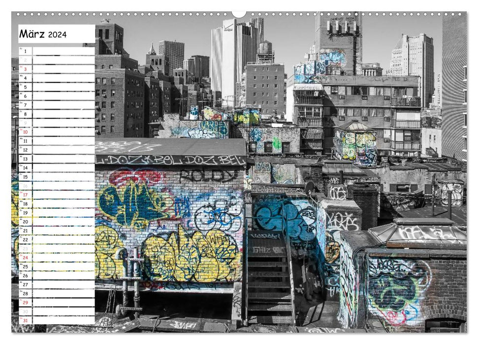 New York – La Grosse Pomme (Calendrier mural CALVENDO 2024) 